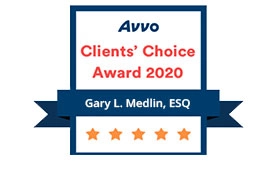 Avvo Client Choice Award 2020 Criminal Defense Gary L. Medlin
